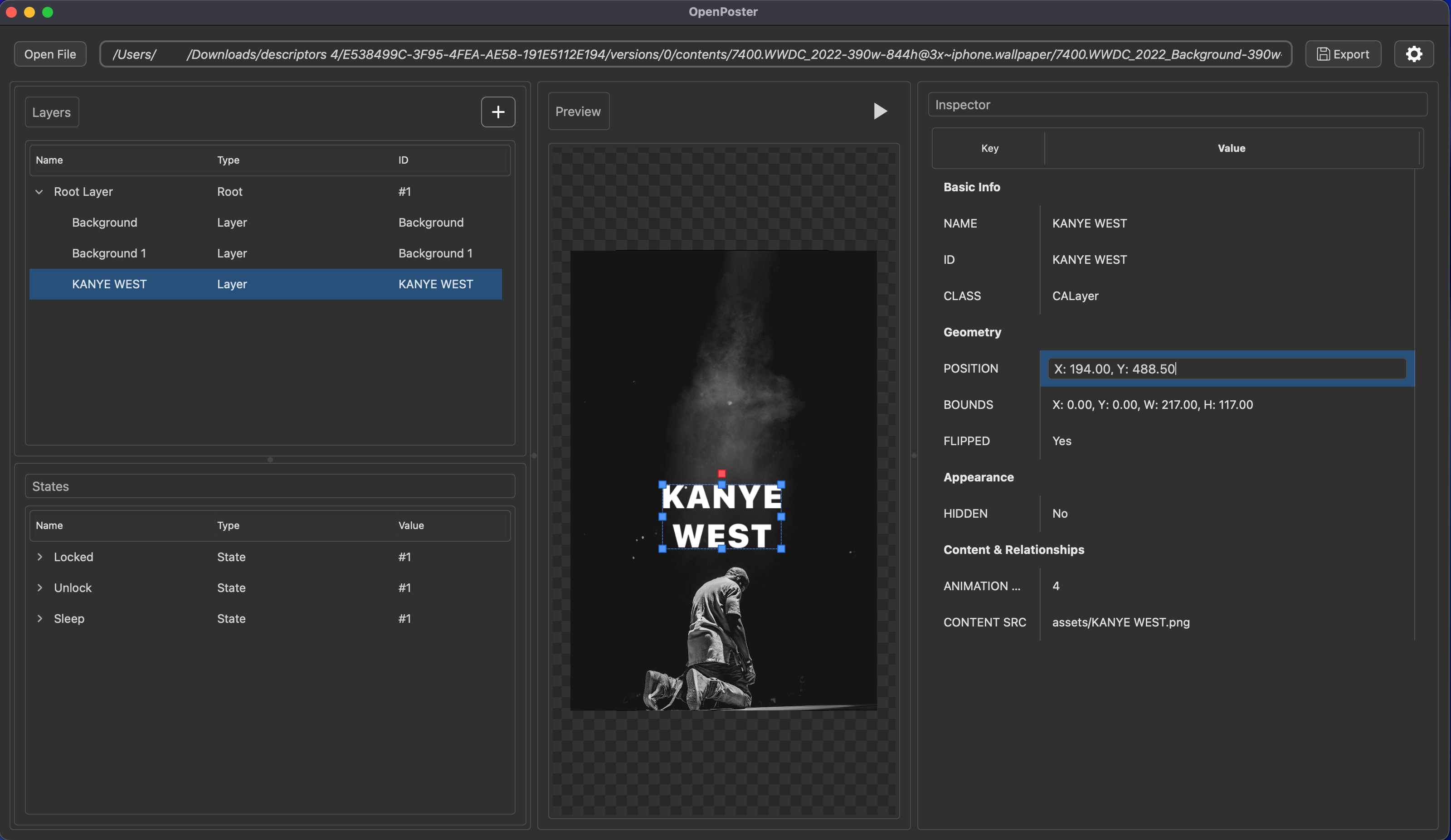 OpenPoster Interface Screenshot