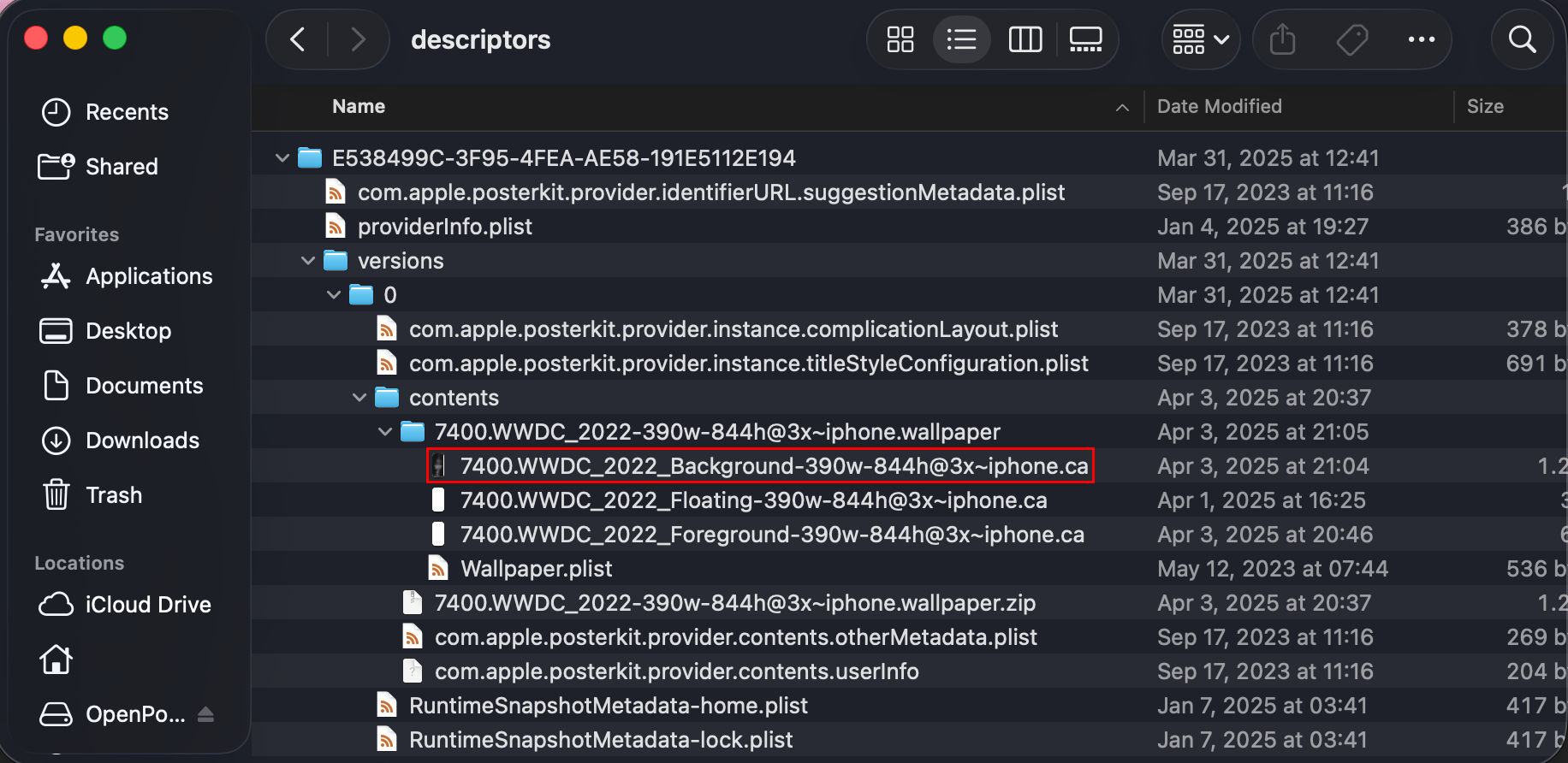 OpenPoster Interface Screenshot